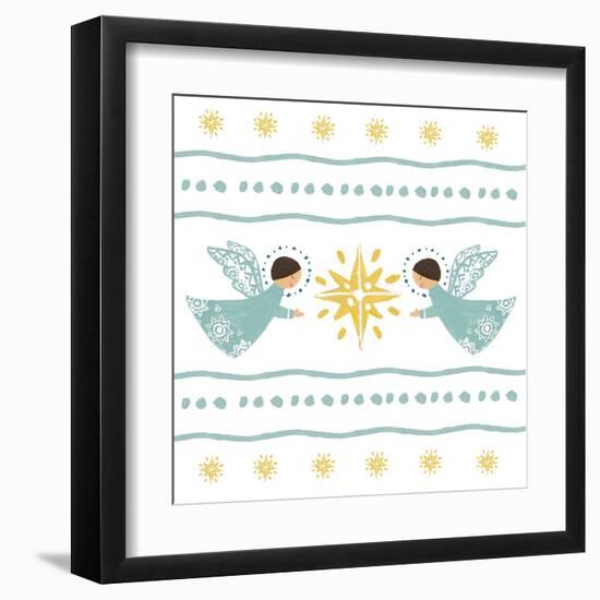 Modern Angel Pattern I-Lanie Loreth-Framed Art Print