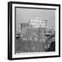 Modern Apartment Building behind Slum Tenement in Chicago-null-Framed Photographic Print