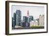 Modern Apartment Buildings Surrounding Hallgrimskirkja Church, Reykjavik, Iceland-null-Framed Photographic Print