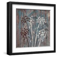 Modern Aqua Floral 1-Filippo Ioco-Framed Art Print