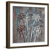 Modern Aqua Floral 1-Filippo Ioco-Framed Art Print