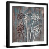 Modern Aqua Floral 1-Filippo Ioco-Framed Art Print