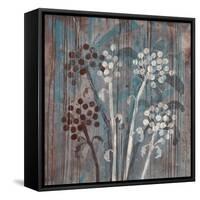 Modern Aqua Floral 1-Filippo Ioco-Framed Stretched Canvas