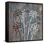 Modern Aqua Floral 1-Filippo Ioco-Framed Stretched Canvas