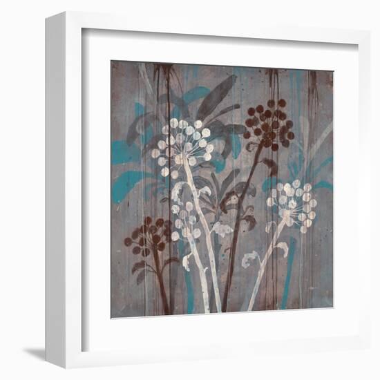 Modern Aqua Floral 2-Filippo Ioco-Framed Art Print