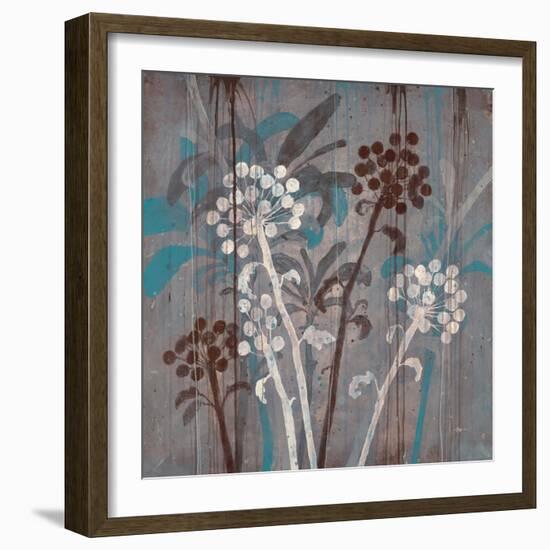 Modern Aqua Floral 2-Filippo Ioco-Framed Art Print