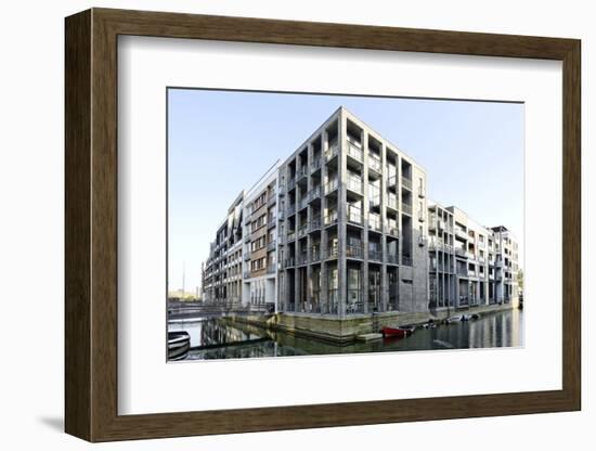 Modern Architecture, Apartments in Sluseholmen, Copenhagen, Denmark, Scandinavia-Axel Schmies-Framed Photographic Print