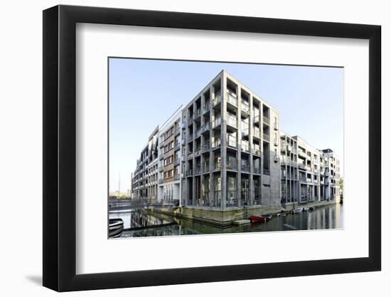 Modern Architecture, Apartments in Sluseholmen, Copenhagen, Denmark, Scandinavia-Axel Schmies-Framed Photographic Print