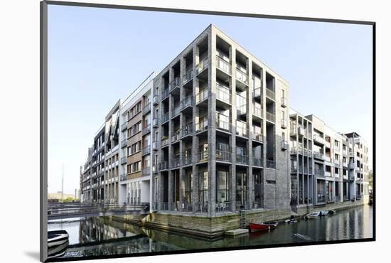 Modern Architecture, Apartments in Sluseholmen, Copenhagen, Denmark, Scandinavia-Axel Schmies-Mounted Photographic Print