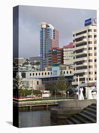 Modern Architecture Around the Civic Square, Wellington, North Island, New Zealand-Don Smith-Stretched Canvas