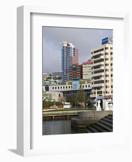 Modern Architecture Around the Civic Square, Wellington, North Island, New Zealand-Don Smith-Framed Photographic Print