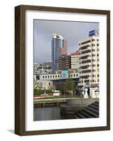 Modern Architecture Around the Civic Square, Wellington, North Island, New Zealand-Don Smith-Framed Photographic Print