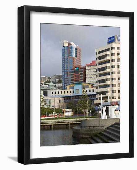 Modern Architecture Around the Civic Square, Wellington, North Island, New Zealand-Don Smith-Framed Photographic Print