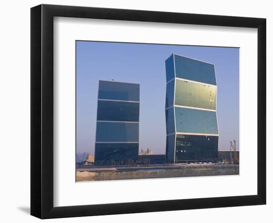 Modern Architecture, Doha, Qatar, Middle East-null-Framed Photographic Print