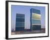 Modern Architecture, Doha, Qatar, Middle East-null-Framed Photographic Print