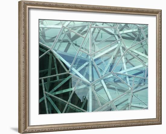 Modern Architecture, Federation Square, Melbourne, Victoria, Australia-David Wall-Framed Photographic Print