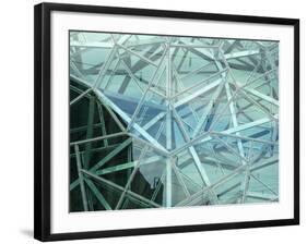 Modern Architecture, Federation Square, Melbourne, Victoria, Australia-David Wall-Framed Photographic Print