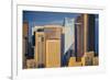 Modern architecture in city, Seattle, Washington, USA-Panoramic Images-Framed Photographic Print