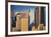 Modern architecture in city, Seattle, Washington, USA-Panoramic Images-Framed Photographic Print