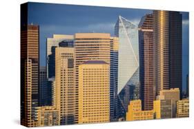 Modern architecture in city, Seattle, Washington, USA-Panoramic Images-Stretched Canvas