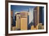 Modern architecture in city, Seattle, Washington, USA-Panoramic Images-Framed Photographic Print