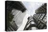 Modern Architecture, Lloyd'S, Lloyds Building, Tower by Architect Richard Rogers, London-Axel Schmies-Stretched Canvas