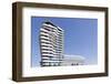 Modern Architecture Marco Polo Tower in the Hafencity, Hanseatic City of Hamburg, Hamburg, Germany-Axel Schmies-Framed Photographic Print