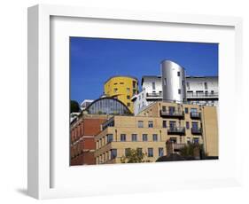 Modern Architecture Mixes with Old Along the South Bank of the Thames Near Tate-Julian Love-Framed Photographic Print