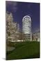 Modern Architecture, Office Building, Coffee Plaza Tower, at Night, Hafencity-Axel Schmies-Mounted Photographic Print