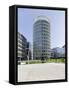 Modern Architecture, Office Buildings, International Coffee Plaza, Hafencity, Hamburg-Axel Schmies-Framed Stretched Canvas