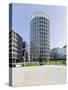 Modern Architecture, Office Buildings, International Coffee Plaza, Hafencity, Hamburg-Axel Schmies-Stretched Canvas