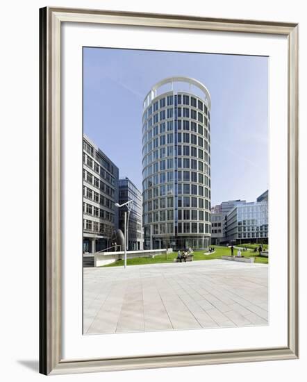 Modern Architecture, Office Buildings, International Coffee Plaza, Hafencity, Hamburg-Axel Schmies-Framed Photographic Print