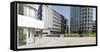 Modern Architecture, Office Buildings, International Coffee Plaza, Hafencity, Hamburg-Axel Schmies-Framed Stretched Canvas