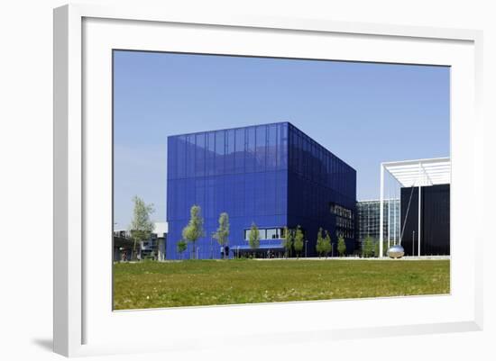 Modern Architecture, Orestad, Island Amager, Copenhagen, Denmark-Axel Schmies-Framed Photographic Print