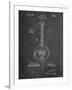 Modern Banjo Patent-Cole Borders-Framed Art Print