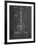 Modern Banjo Patent-Cole Borders-Framed Art Print