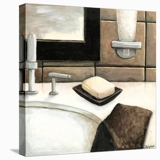 Modern Bath Elements I-Megan Meagher-Stretched Canvas