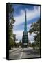 Modern Bell Tower in Perth, Western Australia, Australia, Pacific-Michael Runkel-Framed Stretched Canvas