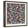 Modern Bird Flock-null-Framed Premium Giclee Print