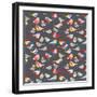 Modern Bird Flock-null-Framed Giclee Print