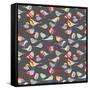 Modern Bird Flock-null-Framed Stretched Canvas