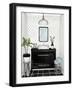 Modern Black and White Bath II-Elizabeth Medley-Framed Art Print