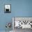 Modern Black and White Bath II-Elizabeth Medley-Framed Stretched Canvas displayed on a wall