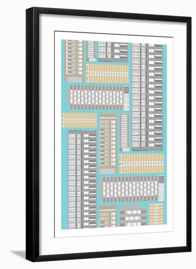 Modern Block-Sarah Evans-Framed Giclee Print