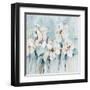 Modern Blue Fleurs Square-Lanie Loreth-Framed Art Print
