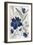 Modern Blue Floral I-Asia Jensen-Framed Art Print