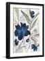 Modern Blue Floral I-Asia Jensen-Framed Art Print