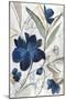 Modern Blue Floral I-Asia Jensen-Mounted Art Print