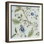 Modern Blue Toille I-Alex Black-Framed Art Print