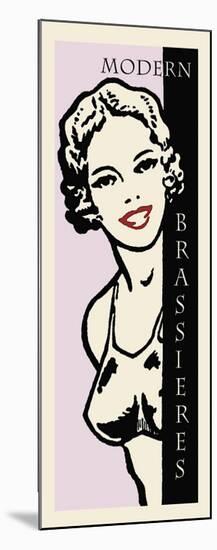 Modern Brassieres-null-Mounted Giclee Print